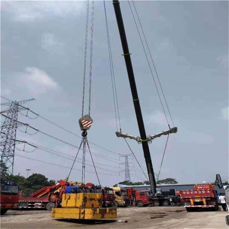 会山镇风电设备吊装